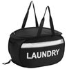 Collapsible Laundry Baskets with Lid, Foldable Clothes Hamper with Reinforced Handles, Sturdy Pop Up Hampers for Laundry, Tear Proof & Easy to Carry Laundry Hamper for Home, Dorm, Travel Black