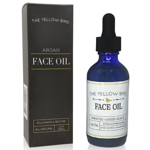 Argan Face Oil Cleanser. Moisturizing Anti Aging Natural & Organic Facial Serum for Acne, Spots, Scars, and Wrinkles. Hydrating Botanic Blend for Youthful Glow. (Argan, 2 oz)