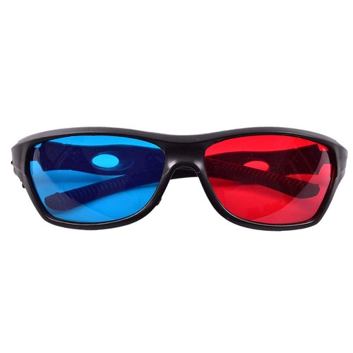 VizGiz 2 Pack 3D Glasses for TV Cyan Red Blue 3 Dimensional Glasses for Anaglyph Stereoscopic Movie Comic Book Photo Projector Computer Screen Game DVD Film Television Home Theater