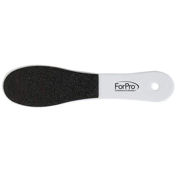 ForPro One ‘N Done Pedi File, Disposable Pedicure File for Feet & Heels, Double-Sided, Black 60/White 180 Grit, 9.5” L, 12-Count