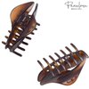 Parcelona French Swift Tortoise Shell Celluloid Covered Spring Medium Jaw Hair Claw Clip Clamp