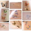 CHARLENT Glitter Butterfly Tattoos for Girls - 93 PCS Gold Glitter Butterfly Daisy Temporary Tattoos for Party Favors Decoration