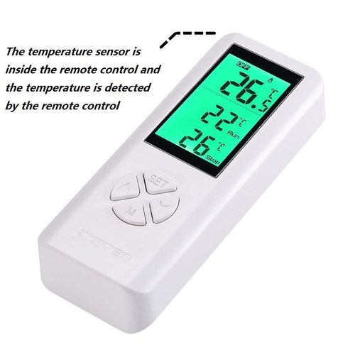 DIGITEN Wireless Thermostat Plug in Digital Temperature Controller Outlet Programmable Thermostat with Build-in Temperature Sensor Remote Control Greenhouse Thermostat Outlet Plug for Heater