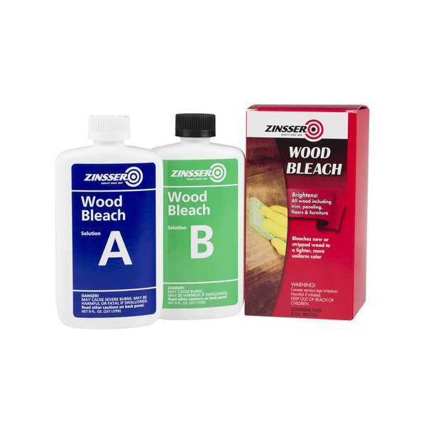 Zinsser 300451 Wood Bleach, Part A and B, 8 Ounce (Pack of 2)