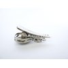 Generic 2 small ab crystal purple blue silver crystal alligator hair clip fine hair