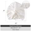 ZIMASILK 22 Momme 100% Mulberry Silk Bonnet for Sleeping & Women Hair Care, Highest Grade 6A Silk hair wrap for sleeping with Premium Elastic Stay On Head (1Pc, Ivory)