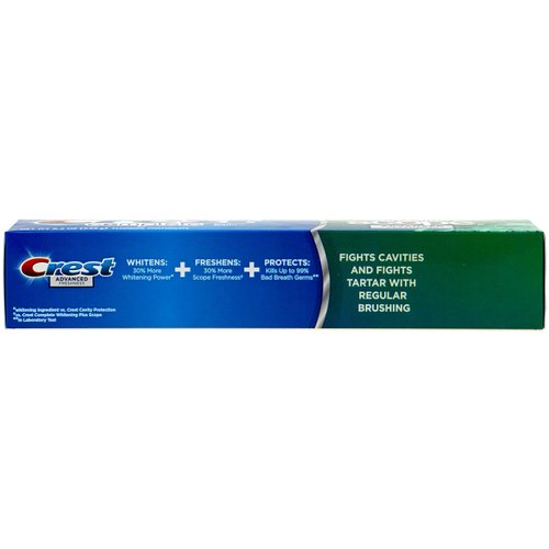Crest Complete Multi-Benefit Fluoride Toothpaste - Extra Whitening and Scope Advanced Freshness - 8.2 oz each, 3 count