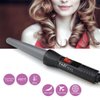FARI Travel Mini Hair Curling Iron Wand with Ceramic Tourmaline Coating, Dual Voltage Fast Heating Barrel Creates Salon Grade Wavy in Minutes, Heat Resistant Glove and Travel Pouch Included, Black