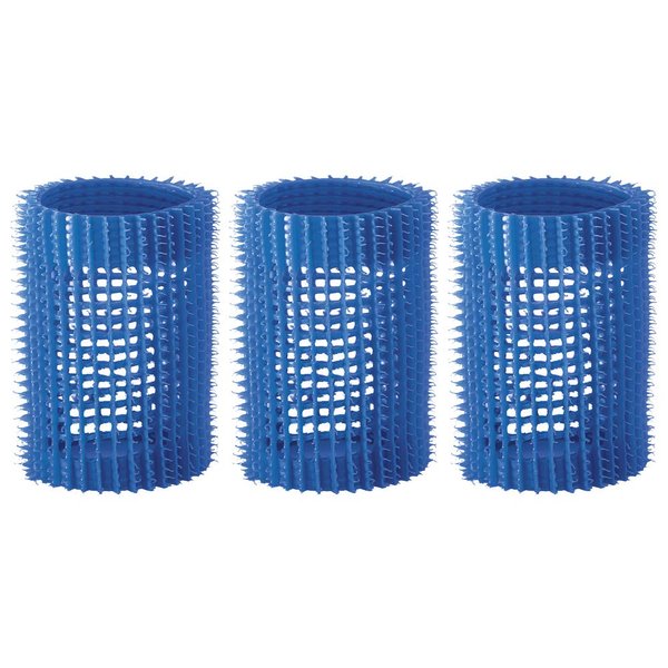 Olivia Garden Jet Set Self-Gripping Curler For Setting Or Perming (1 3/4" - 3 Count) Blue