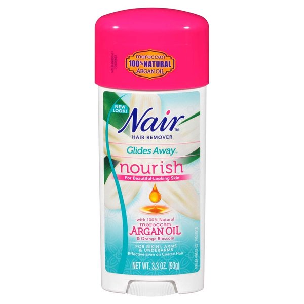 Nair Bikini Cream Glides, 16.5 Ounce, 4 Pack - Hair Removal Cream for Bikini Line, Effective on Coarse Hair, 100% Natural, Unisex