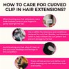 Lashey Clip in Hair Extensions Real Human Hair 16 Inch 110g 7pcs Afro Kinky-Curly Human Hair Clip Ins 4c Natural Black Hair