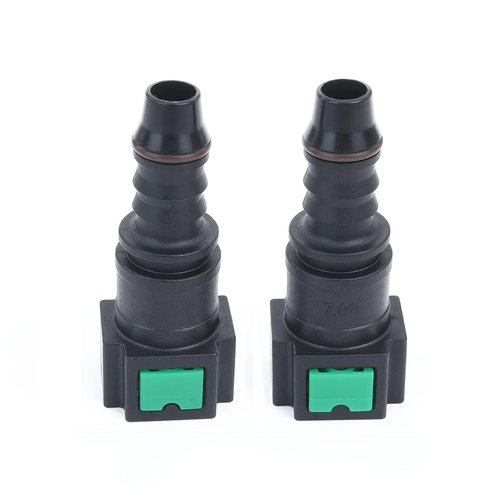 AC PERFORMANCE 2PCS Plastic Fuel Fitting Quick Connect Female 5/16 Tube to Male 3/8 Barb