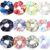 12 Pcs Premium Velvet Hair Tie Scrunchies for VSCO Girls & Women, original hidden pocket scrunchie with Zipper Pocket Stash Chiffon Tie Dye Scrunchie Storage for Women Girls Hair Accessories (tie dye Velvet)