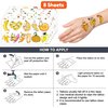 Cute Banana Temporary Tattoos 8 Sheets 90PCS Yellow Banana Party Decorations Supplies Favors Fruits Theme Birthday Cute Stickers Christmas Gifts for Boys Girls Kids Class School Prizes Carnival