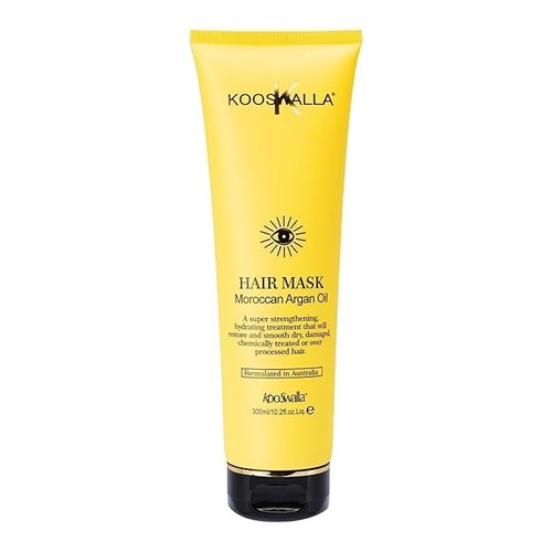 Generic Koosmalla Moroccan Argan Oil Hair Mask, 10 fl oz, Yellow/black