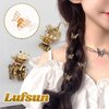 30 Pieces Hair Clips Metals Hollow Butterfly Mini Hair Accessories Strong Hold Jaw Cute Decorative Small Hair Clips for Women Kids Toddlers Girl Mini Claw Clips Hair Accessories (Gold, Silver)