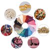 PH PandaHall 15 Color Burlap Gift Bags Packing Pouches Drawstring Bags 2.7x3.5'' Small Cloth Gift Bags Packing Storage Linen Jewelry Pouches for Wedding Party Shower Birthday Xmas Jewelry