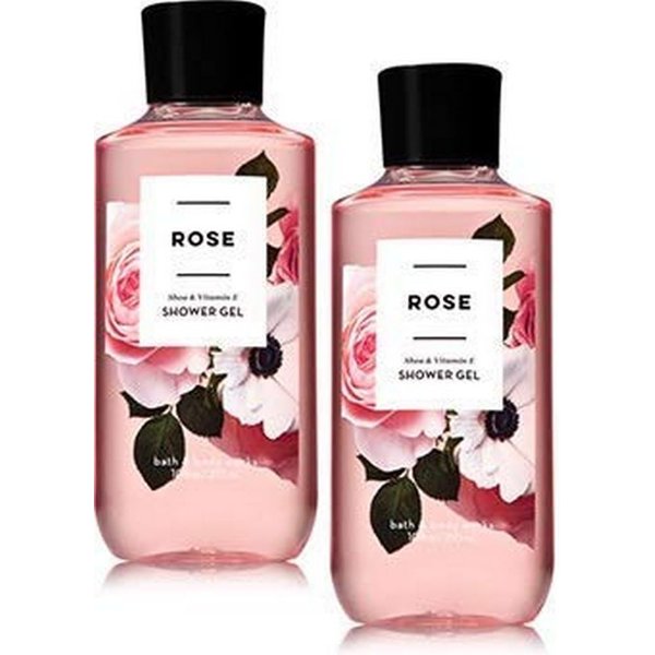 Bath & Body Works Rose Shea & Vitamin E Shower Gel 10 Oz (Pack Of 2)