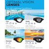 AqtivAqua Swim Goggles Swimming Goggles for Adult Men Women Kids 6-14 Youth Girls Boys Childrens DX-S (Red&Black frame, Red case, Shade lens)
