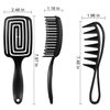 Hair Brush, Professional Curved Vent Styling hair brush, Dries Faster, Serrated comb for detangling,Ultra Soft Bristles and Relaxed Handle for Effortless Detangling, For Curly,Straight,Dry hair.