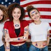 4th of July Temporary Tattoos 84 Styles American Flag Decorations Tattoos Independence Day Temporary Tattoo for USA Patriotic Red White and Blue Party Supplies