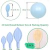 IN-JOOYAA 24 Inch Latex Round Balloons 5 Pack Clear Thick Big Balloons for Party Decorations