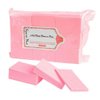 Aysekone 600 Pieces Pink Disposable Nail Art Gel Polish Remover Pads Bath Manicure Nail Wipes Cotton Napkins for Nail Art