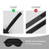 Sleep Mask, Silk Eye Mask for Sleeping with Adjustable Strap, Satin Blackout Sleeping Eye Mask for Men&Women, Comfortable Blindfold Eyeshade for Night Sleep(Black)