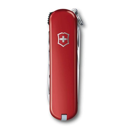 Victorinox Nail Clip 580, 8 Function Swiss Made Multi-Tool with Nail File, Nail Cleaner and Small Blade - Red