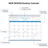 BHR Desk Wall Calendar 2024-2025,Monthly Desk Calendar from January 2024-June 2025,10"×8" Standing Flip Desktop Calendar
