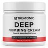 Treatonic Maximum Strength Numbing Cream: Numbing Cream for Discomfort, Burn, Itch & Pain Relief - Fast-Acting, Soothing Topical Anesthetic with Menthol & Emu Oil for Hemorrhoid Treatment – 1.7oz