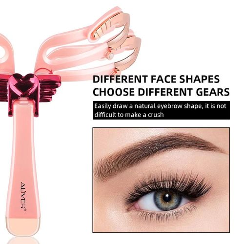 Eyebrow Stencil,Three types of eyebrows, Reusable Eyebrow Template, 3 Minutes Makeup, Suitable for Women girl Pink