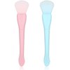 Ouligay 2PCS Silicone Face Mask Brush Applicator Soft Face Mask Applicator Face Mask Spatula Face Mask Brush Set Facial Mask Brush Applicator Mask Applicator Brush Skincare Applicator For Mud, Clay