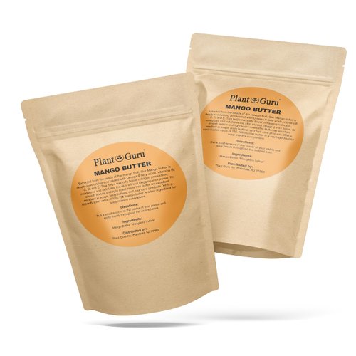 Raw Mango Butter 1 lb. Bar - 100% Pure Natural Unrefined - Great for Skin, and Hair Growth. DIY Soap Making, Body Butter, Lotions and Creams.