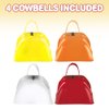 ArtCreativity 3 Inch Metal Cowbells Set - Pack of 4 - Loud Metal Cowbell Noisemakers with Handles - Red, Orange, Yellow and White Cowbell Set, Great for Football Games, Sporting Events, New Year’s Eve
