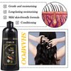 JunKuJK Black Hair Dye shampoo 3 in 1, Black Hair Shampoo for Gray Hair Coverage,Instant Hair Color Shampoo for Women & Men