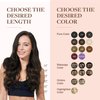 GOO GOO Clip in Hair Extensions Real Human Hair, 24inch 120g 7Pcs, 4/27/4 Balayage Chocolate Brown to Caramel Blonde, Remy Human Hair Extensions Clip ins for Women, Natural Human Hair