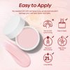 AZUREBEAUTY Translucent Dip Powder - Jelly Baby Pink Color 2Oz/56g, Sheer Rose Pink Neutral Semi-transparent Clear Dipping Powder Crystal French Nail Art Starter Manicure Salon DIY Home Gift
