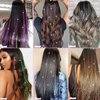 Ainani Hair Tinsel Kit (48 Inch, 20 Colors, 4600 Strands), Fairy Tinsel Hair Extensions with Tools, Heat Resistant Glitter Hair Tinsel Kit for Girls Women Kids Hair Accessories