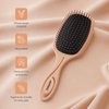 AIMIKE 2pcs Hair Brushes for Women, Pastel Peach Detangling Brush for Curly Hair, Painless Hairbrush with Ultra-soft Bristles, Detangler Hair Brush Easy Through Tangles, Paddle Brush for Wet Dry Hair