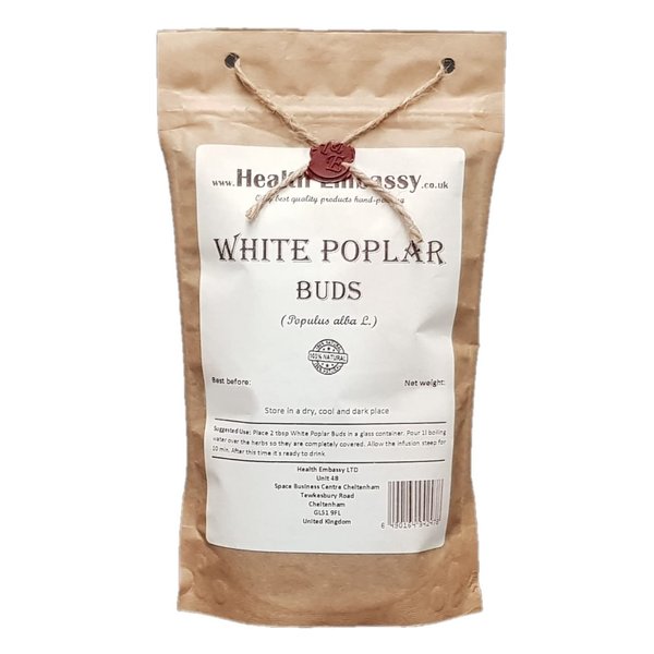 Health-Embassy White Poplar Buds | Populus Alba L | 100% Natural (50g)