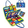 Exorany Busy Board Montessori Toys for 1 2 3 4 Year Old Boys & Girls Birthday Gifts, Sensory Toys for Toddlers 1-3, Educational Travel Toys, Preschool Activities for Learning Fine Motor Skills
