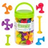 Froogly - 50 Piece Suction Toys | Montessori Toys Bath Toys Construction Building Set Silicone Preschool Toys Daycare Toys Shower Toys Travel Toys for Kids Toddlers Boys Girls Ages 3 4 5 6 Year Old