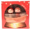 Snowman and Santa Holiday Snow Globe Shaped Shower Gel and Bath Salt Set