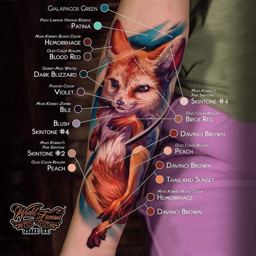 World Famous Orange Tattoo Ink, Vegan and Professional Ink, Made in USA, OLEG Peach Orange, .5 oz