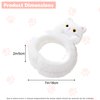 Cute Cat Ear Headband for Washing Face, Cat Ear Spa Headband for Women, Soft, Plush, Absorbent Makeup Hairband for Women Spa Skincare Headband Cat Ear Makeup Headband for Face Washing (White)