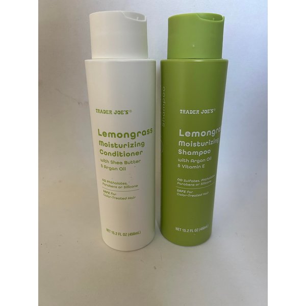 Trader Joe's Lemongrass Moisturizing Shampoo and Lemongrass Moisturizing Conditioner (Shampoo & Conditioner - Pack of 1)