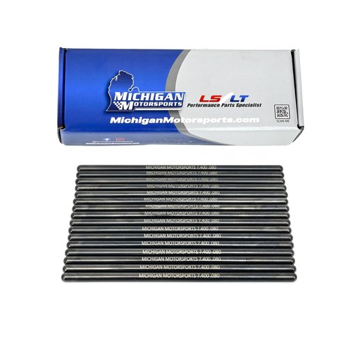 Michigan Motorsports 7.400" Chromoly LS Pushrods 5/16" Diameter 4.8 5.3 6.0 LS1 LS2 LS3 LS6