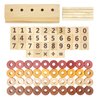Xylolin Montessori Toys for Toddlers, Wooden Math Number Blocks Counting and Manipulative Toys, Basic Math Game Preschool Learning Educational Materials for Toddlers Kids 2 3 4 5 Years