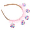 Lollipop Headband Christmas Candy Headband Tiara Food Hair Hoop Headpiece Accessories Holiday Party Favors for Festival Party Children Girl Princess Costume